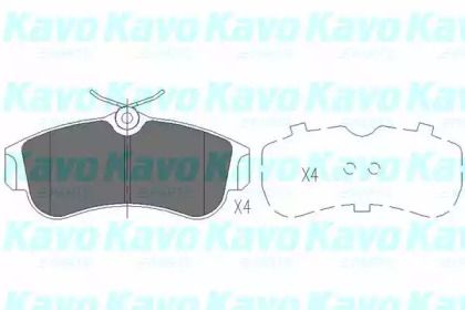 Тормозные колодки Kavo Parts KBP-6502.