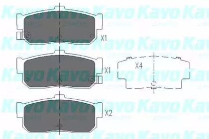 Гальмівні колодки на Ніссан Альмера  Kavo Parts KBP-6513.