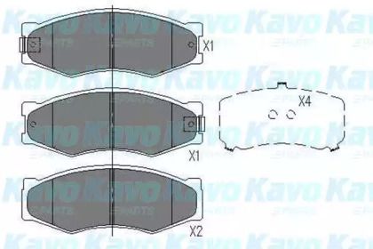 Гальмівні колодки Kavo Parts KBP-6524.