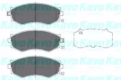 Тормозные колодки на Nissan Primera  Kavo Parts KBP-6527.