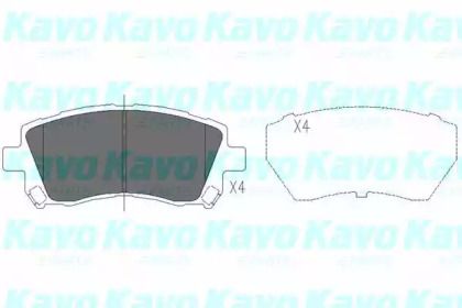 Тормозные колодки Kavo Parts KBP-8001.