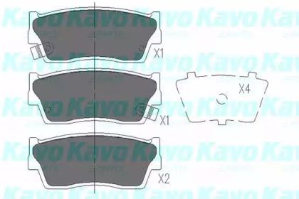 Гальмівні колодки Kavo Parts KBP-8503.
