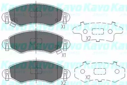 Гальмівні колодки на Suzuki Ignis  Kavo Parts KBP-8508.