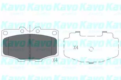 Гальмівні колодки Kavo Parts KBP-9028.