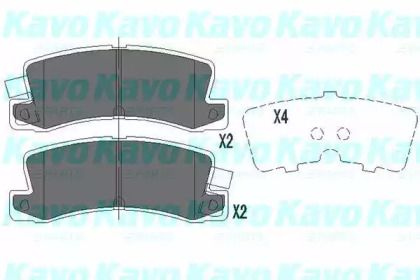 Тормозные колодки на Лексус ЕС  Kavo Parts KBP-9058.