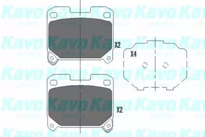 Гальмівні колодки Kavo Parts KBP-9063.
