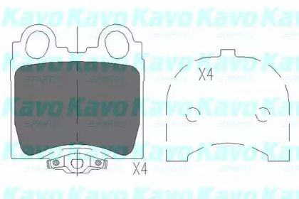 Гальмівні колодки на Lexus GS  Kavo Parts KBP-9066.
