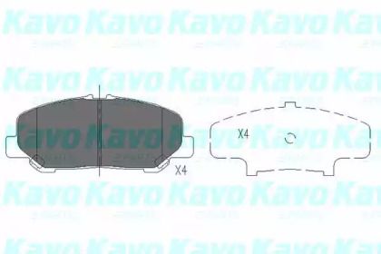 Гальмівні колодки на Тайота Превіа  Kavo Parts KBP-9101.