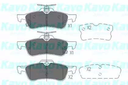 Гальмівні колодки Kavo Parts KBP-9106.