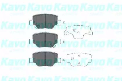 Тормозные колодки Kavo Parts KBP-9115.