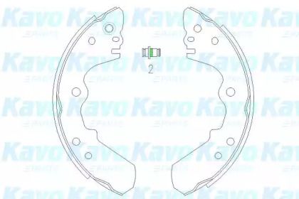 Барабанні гальмівні колодки Kavo Parts KBS-3904.