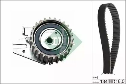 Комплект ременя ГРМ на Fiat Marea  Ina 530 0221 10.