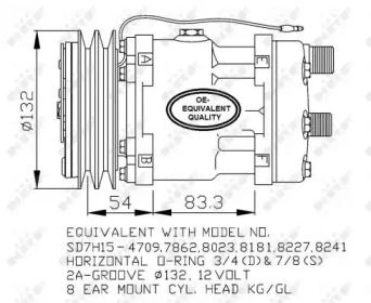 Компресор кондиціонера NRF 32131.