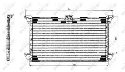 Радіатор кондиціонера NRF 35062.