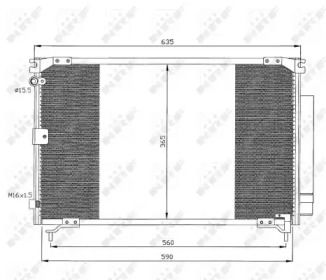 Радиатор кондиционера NRF 35339.