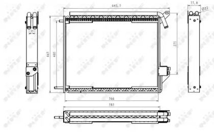 Радиатор кондиционера NRF 35370.