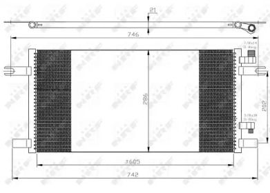 Радиатор кондиционера NRF 35647.