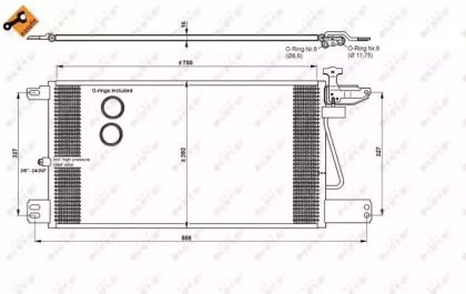 Радиатор кондиционера NRF 35790.