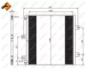 Радиатор кондиционера NRF 35901.