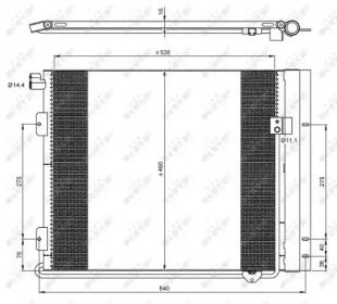 Радіатор кондиціонера NRF 35933.