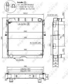 Радіатор охолодження двигуна NRF 52139.