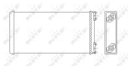Радіатор печі NRF 53544.