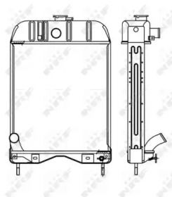 Радіатор охолодження двигуна NRF 53654.