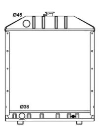 Радіатор охолодження двигуна NRF 53664.