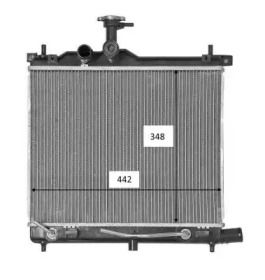 Радиатор охлаждения двигателя на Хюндай Ай10  NRF 58460.