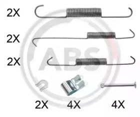 Ремкомплект задних барабанных тормозов A.B.S. 0854Q.