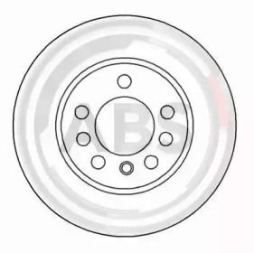 Вентильований гальмівний диск на Opel Calibra  A.B.S. 16213.