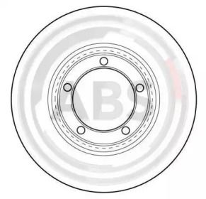 Вентилируемый тормозной диск на Хюндай Портер  A.B.S. 16565.