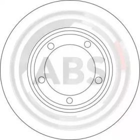 Вентильований гальмівний диск на Мітсубісі Л400  A.B.S. 16670.