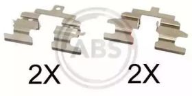 Скобы тормозных колодок на Nissan X-Trail  A.B.S. 1737Q.