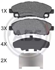 Гальмівні колодки A.B.S. 35140.