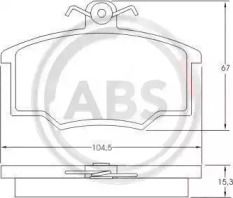 Гальмівні колодки A.B.S. 36532.