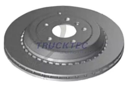 Вентильований задній гальмівний диск Trucktec Automotive 02.35.225.