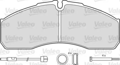 Переднї гальмівні колодки на Iveco Daily  Valeo 541663.