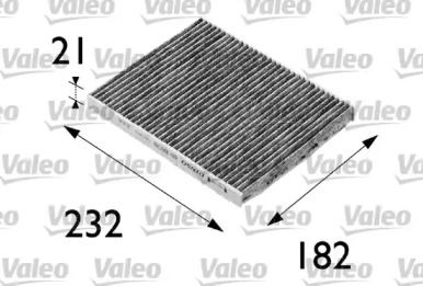 Вугільний фільтр салону Valeo 698692.