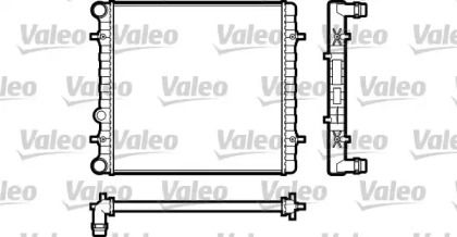 Алюминиевый радиатор охлаждения двигателя на Skoda Octavia Tour  Valeo 731606.