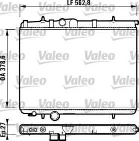 Алюминиевый радиатор охлаждения двигателя Valeo 732906.