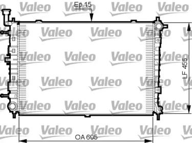 Алюминиевый радиатор охлаждения двигателя Valeo 735516.
