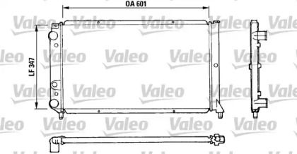 Алюмінієвий радіатор охолодження двигуна Valeo 810922.