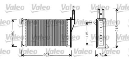 Радиатор печки на Форд Сиерра  Valeo 812129.