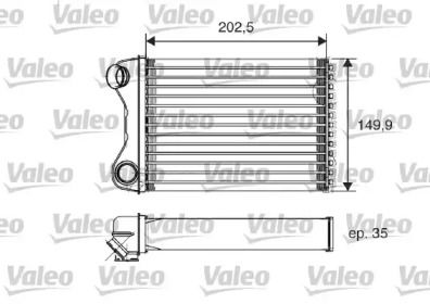 Радиатор печки на Fiat Punto  Valeo 812211.