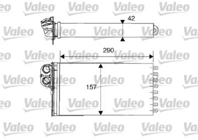 Радіатор печі Valeo 812212.