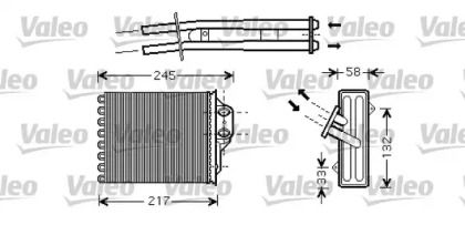 Радиатор печки на Fiat 500  Valeo 812336.