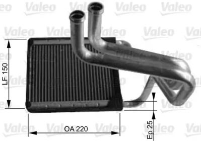 Радиатор печки Valeo 812430.