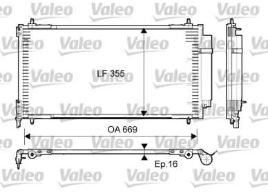 Радіатор кондиціонера на Fiat Ulysse  Valeo 814065.