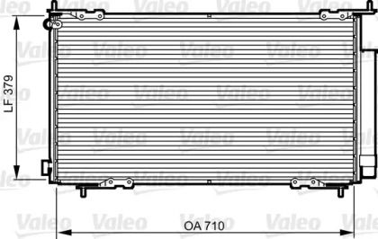 Радиатор кондиционера на Honda CR-V 2 Valeo 814225.